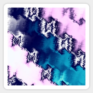 Fractal zigzags Sticker